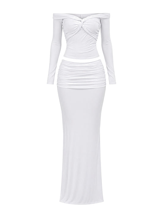 Special designet - Ivory Off-Shoulder Two-Piece
