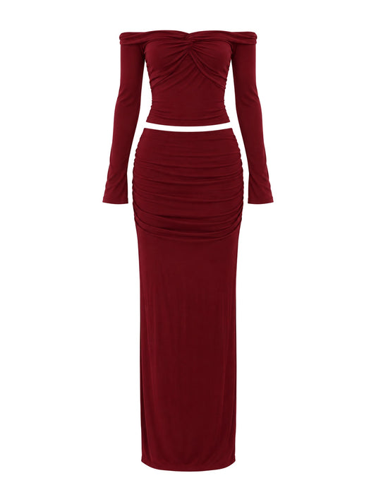 Special designet - Ivory Off-Shoulder Two-Piece
