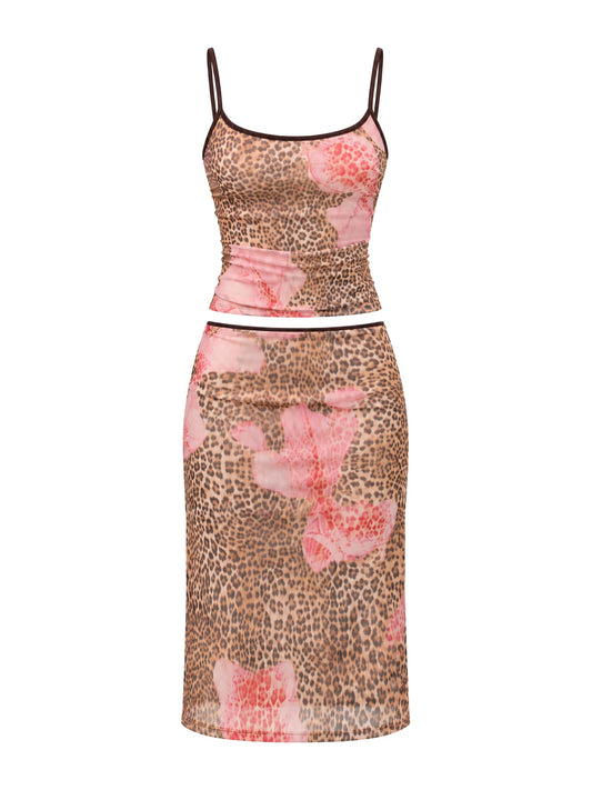 With Harper Lu - Mesh Leopard