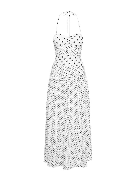 Princess Polly - Marguerite Halter White Polka