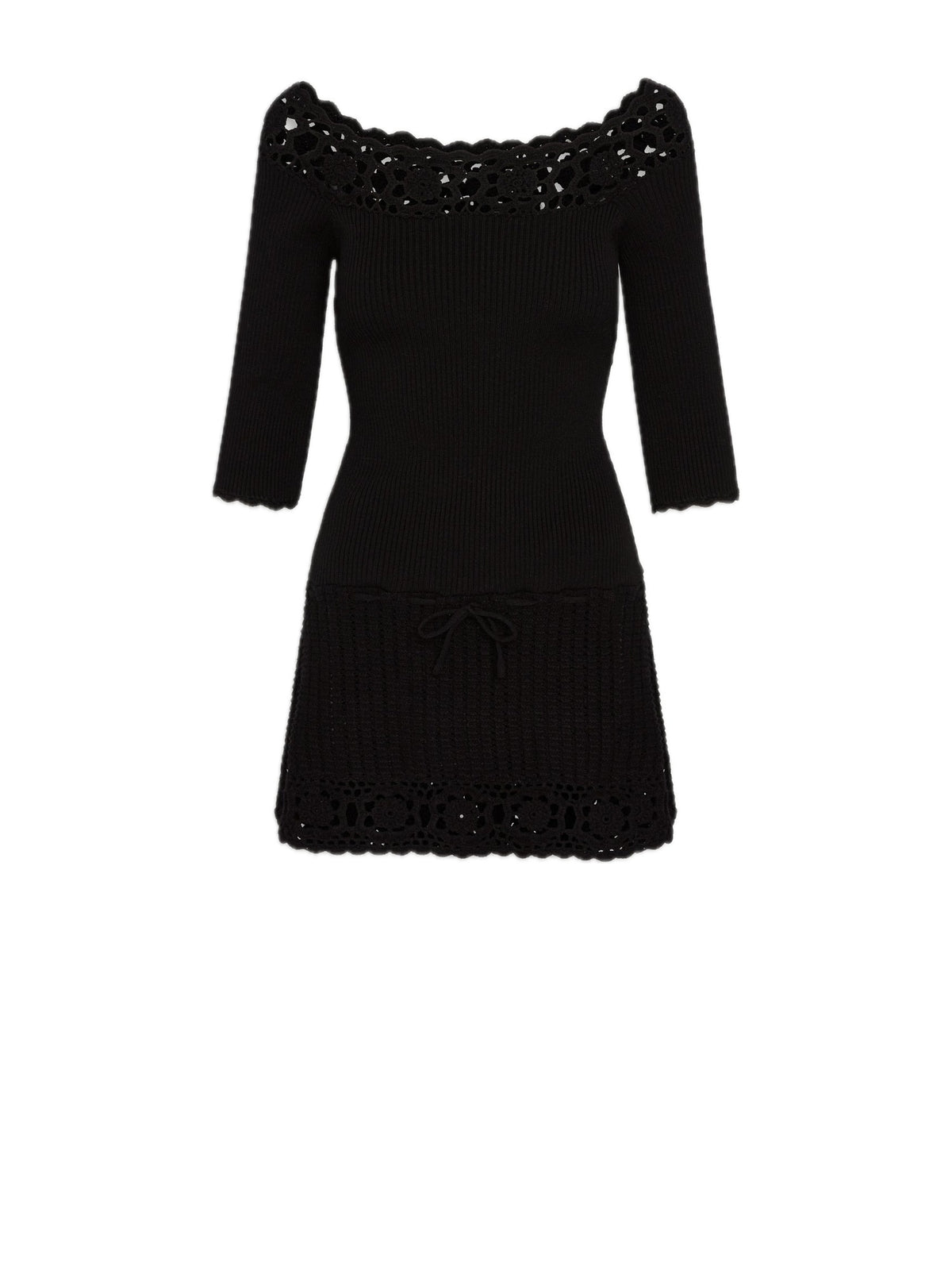 Frankies Bikinis - Kaia Crochet Knit Mini Dress